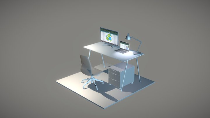 Texal desk 3D Model