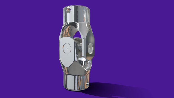 Universal Joint. Driving Yoke and Driven Yoke 3D Model