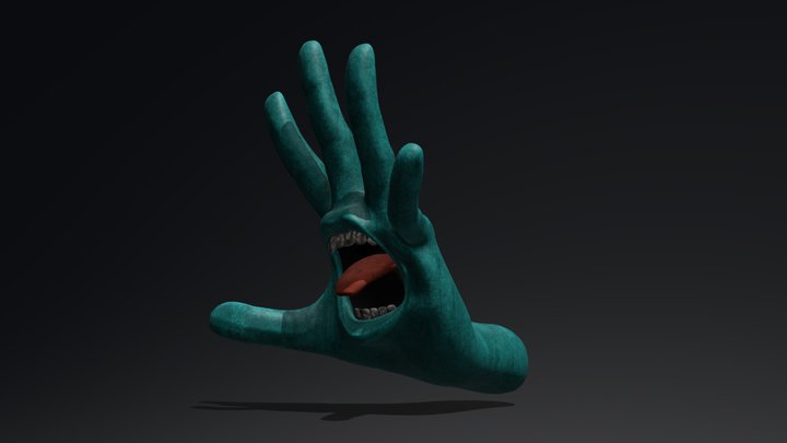 screaming hand_ horror 3D Model