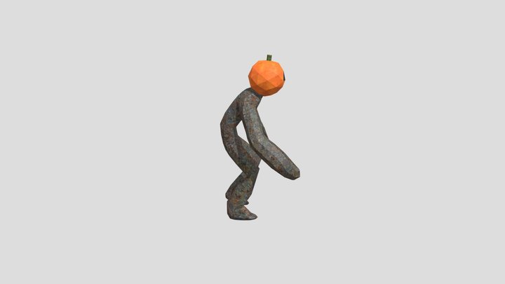 big scary lv9 maze pumpkin 3D Model