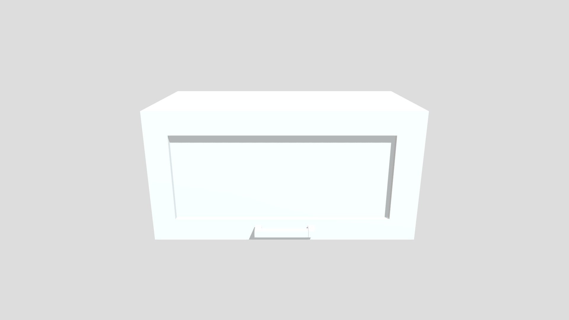 Gray smaller upper cabinet