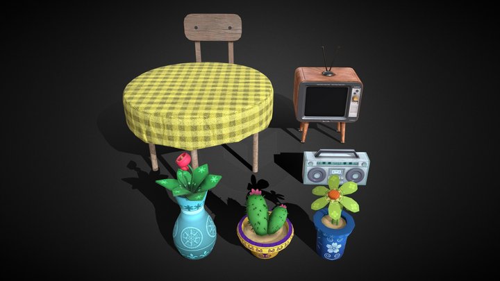 Home Essentials Bundle 02 3D Model
