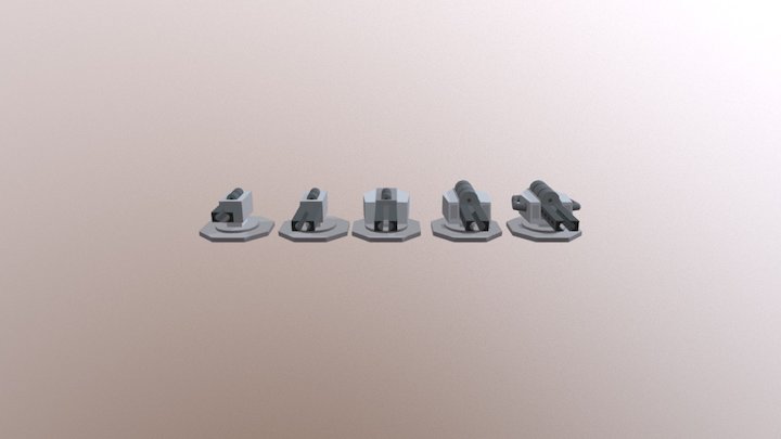 Magnetic Gun 3D Model