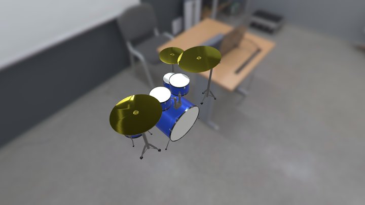 Drums 3D Model