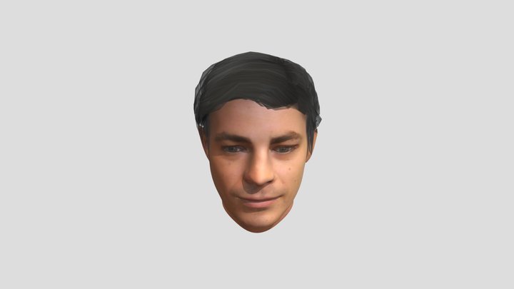 Barry Allen head 3D Model