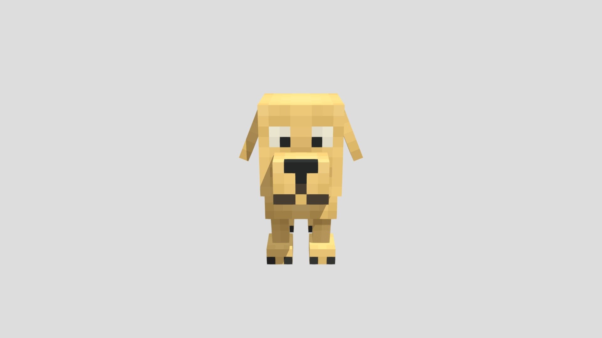 Minecraft Dog - 3D model by Kellerzin [50647e4] - Sketchfab