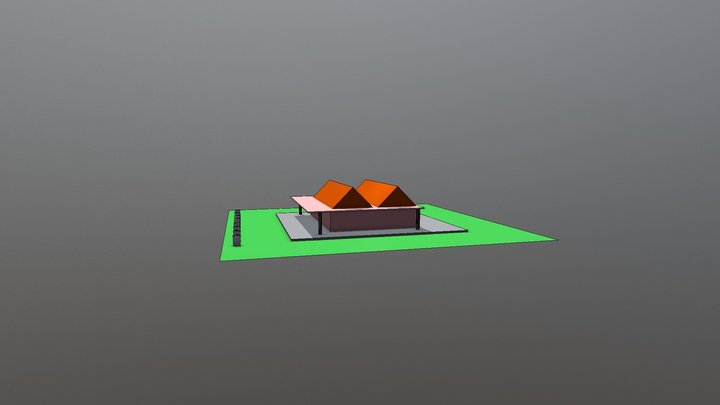 Simple Ugly House 3D Model