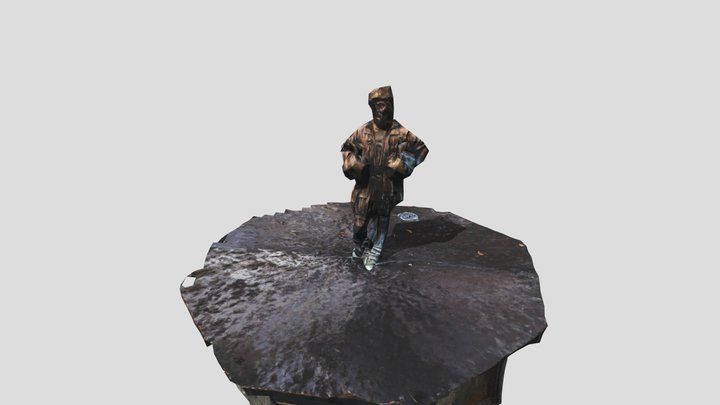 Gänsemännchenbrunnen Meiningen 3D Model