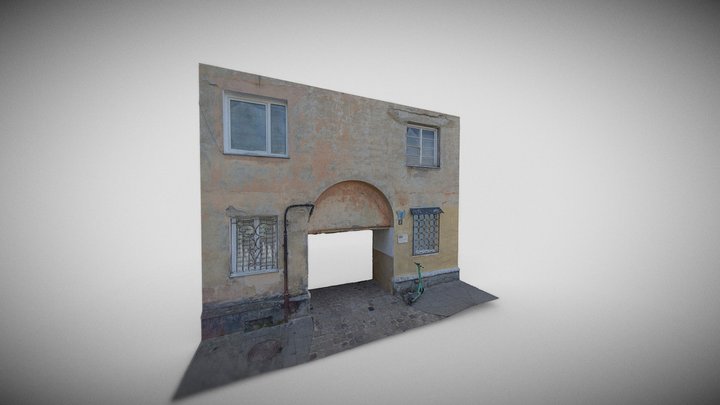 Housing at 8 Hrekova St. Entrance arche 3D Model
