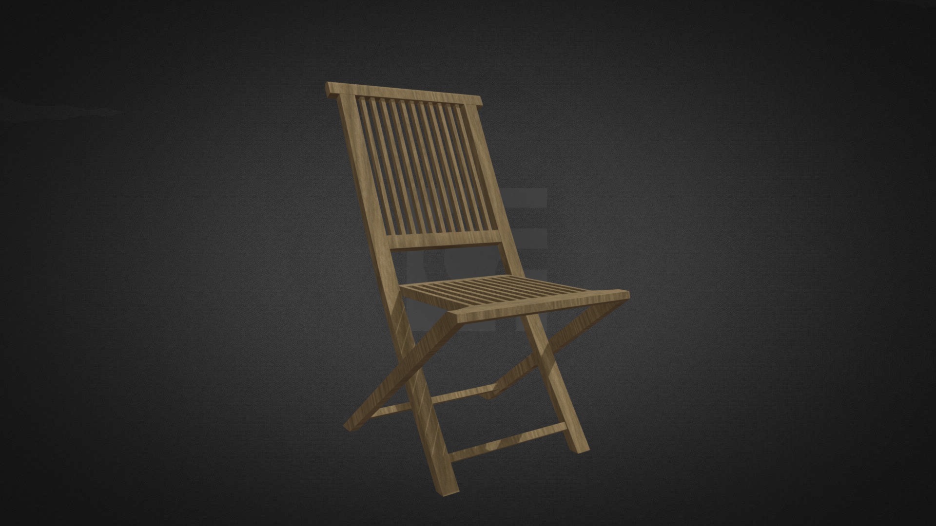3D model Garden Chair Hire - This is a 3D model of the Garden Chair Hire. The 3D model is about a chair on a black background.