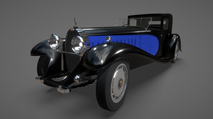 Bugatti Royale Coupé Napoléon 3D Model