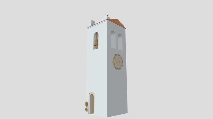 Torre do Relógio de Tentúgal 3D Model