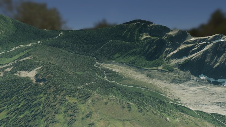 Projet Mountain Ressort B.C. 3D Model