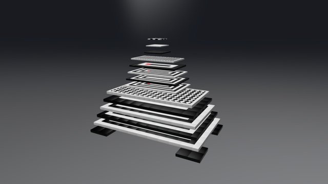 Expanded View of H.P. Bromwell's Masonic Floor 3D Model