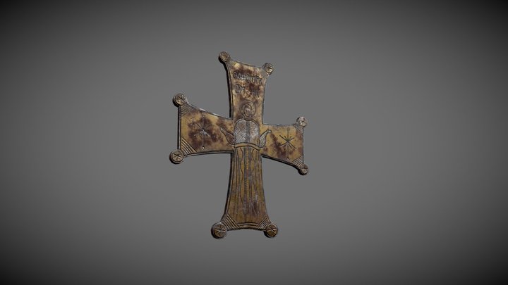 Bizantine Cross 3D Model