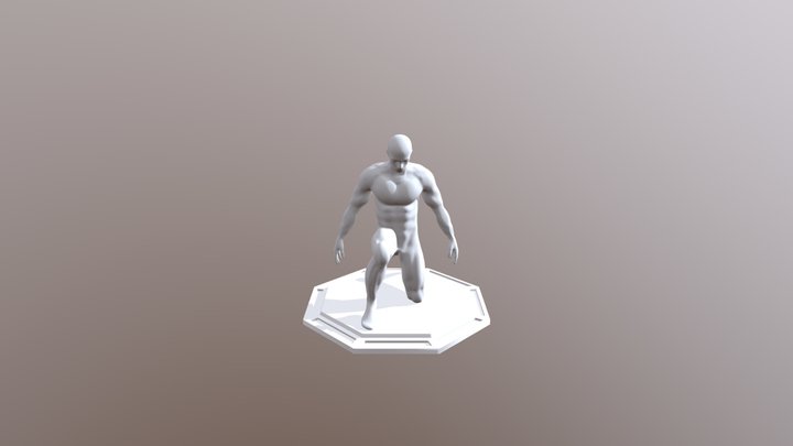 Kneeling Man 3D Model
