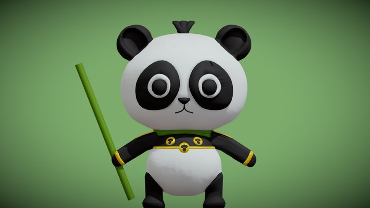 🐼 Warrior Panda 🐼 3D Model
