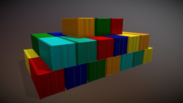 shipping containers 3D Model