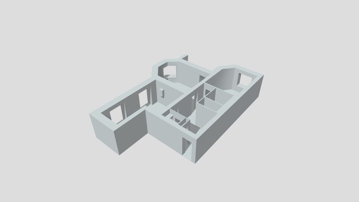 квартира Г-2-1000 3D Model