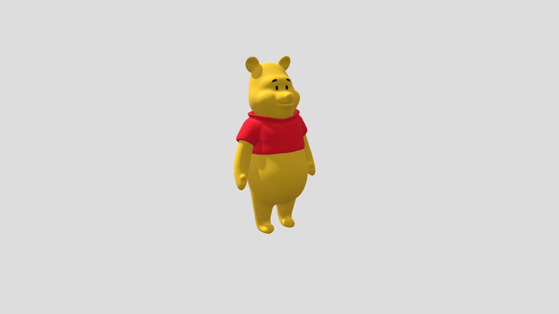 Winnie The Pooh Model With Rig Download Free 3d Model By Denis Spap Denisspap 506df81