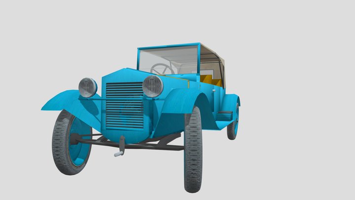 The first soviet-designed car NAMI-1 (1925) 3D Model