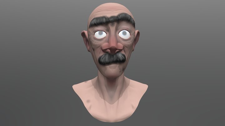 Practice Face Sculpt #1 3D Model