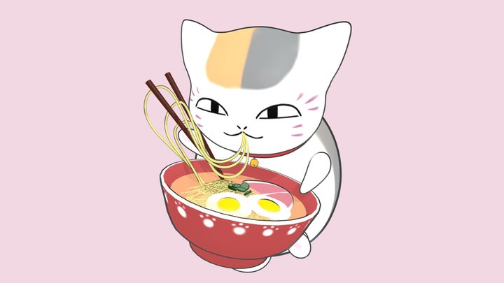 Nyanko-sensei 3D Model