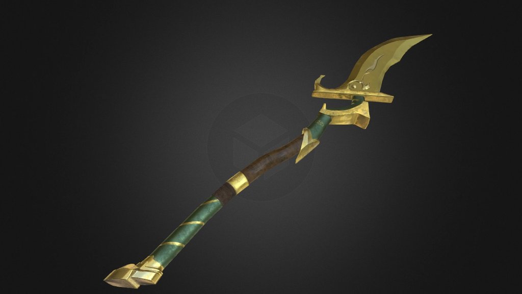 Fantasy Polearm 2 - 3D model by jespana3d [506fcb4] - Sketchfab