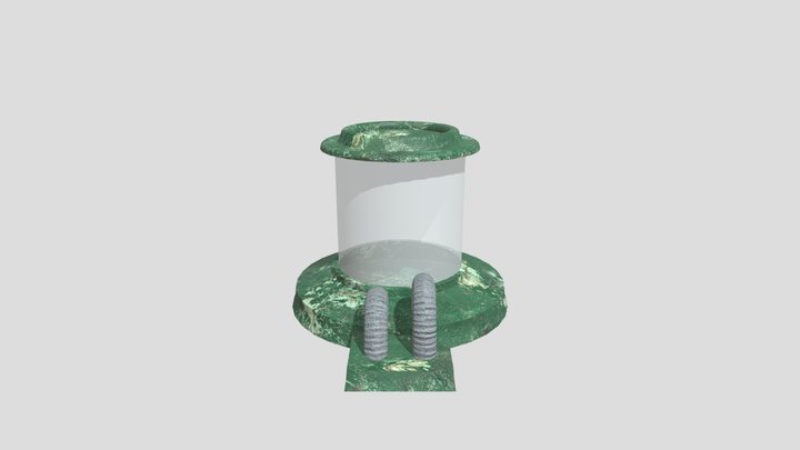 Sci-Fi Canister with Texture 3D Model