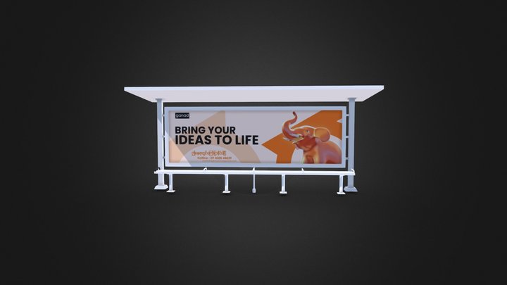 New Bus Shelter 3D Model