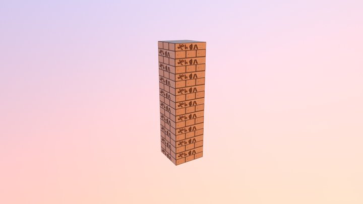 Jenga Animation 3D Model