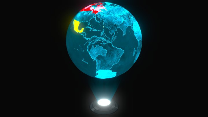 Hologram Globe 3D Model