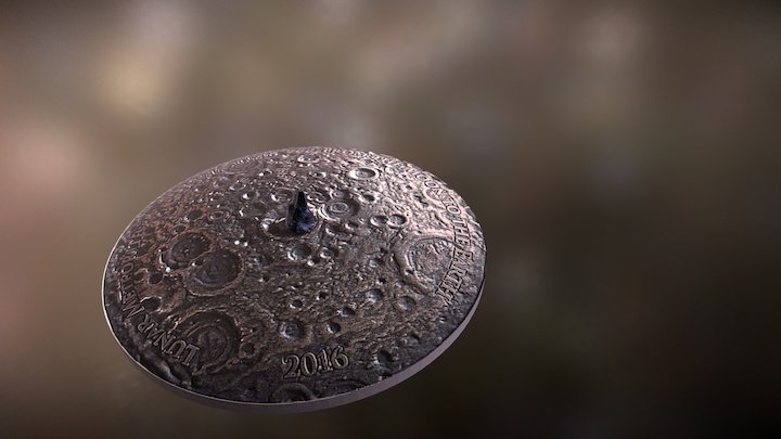 Nano Lunar Meteorite 3D Model