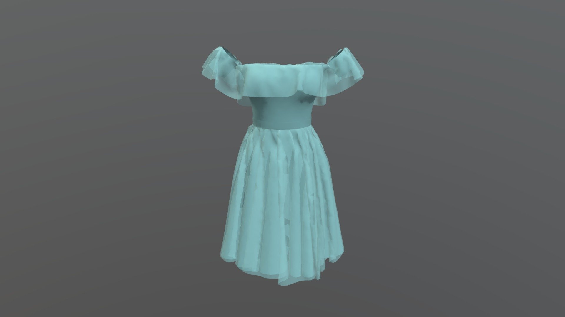 Blue Dress - 3D model by sowers123 [507325b] - Sketchfab