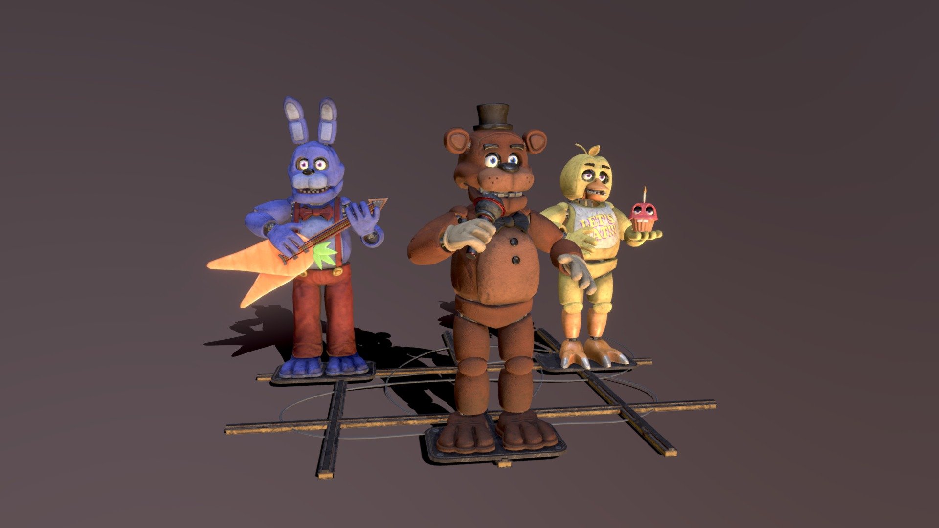 FNAF REWRITTEN Performance Animation and Models - Download Free 3D model by  Dot-e (@rockin.e26) [507451e]