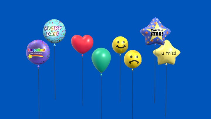 Balloons 3D Model