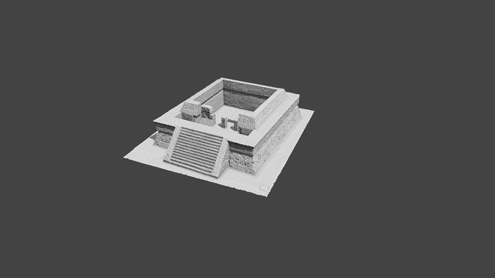 Piramide de la Serpiente Emplumada 3D Model