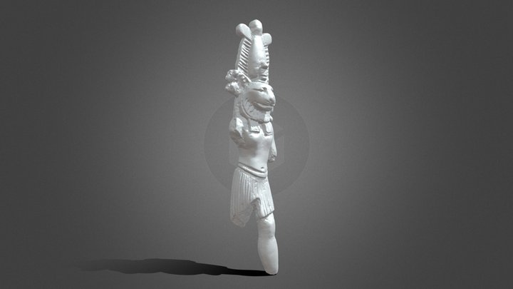 Egyptian Bronze Sekhmet Statuette - 167438 3D Model