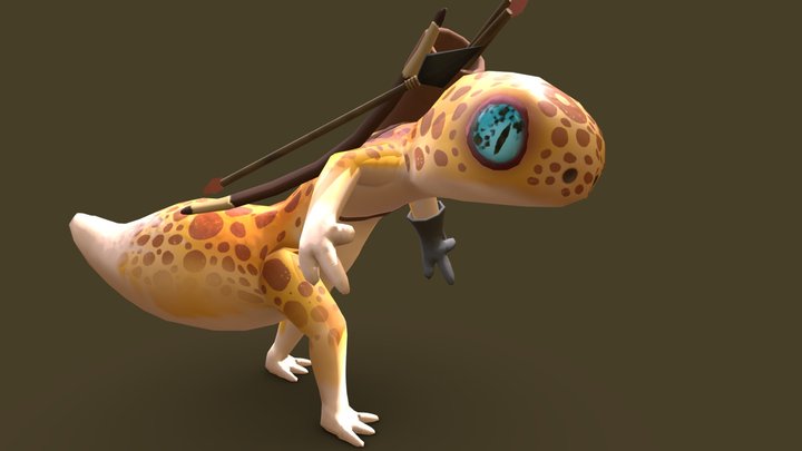 Leopard Gecko Hunter 3D Model
