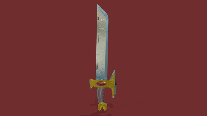 Substance painter stylized sword 3D Model