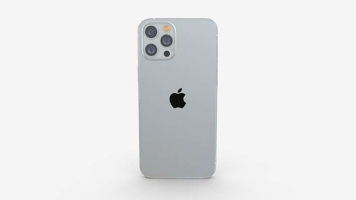 iPhone 12 Pro Max silver 3D Model
