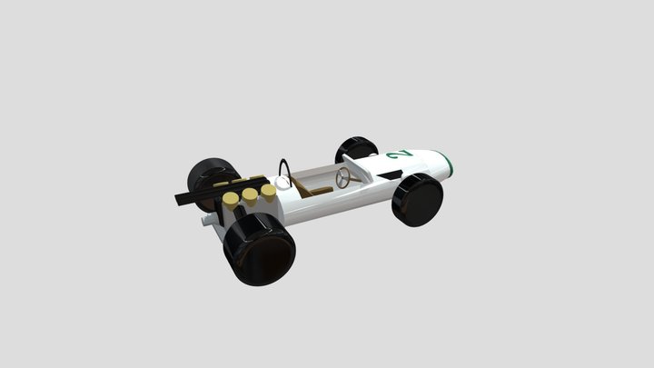 Mclaren M2b 1964 F1 car 3D Model