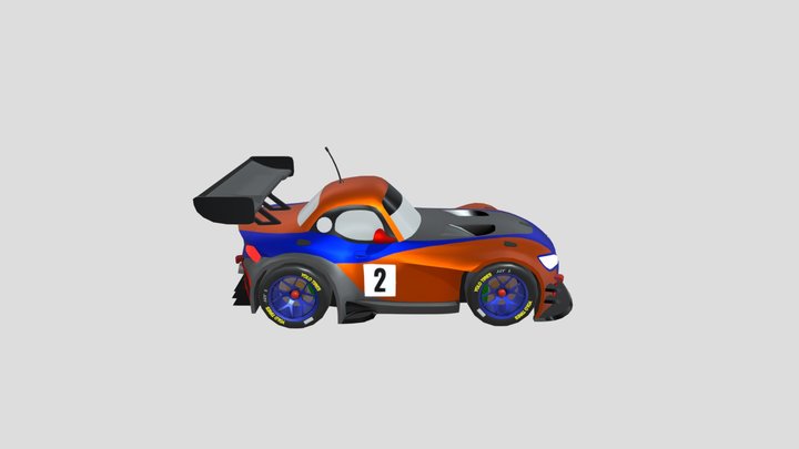 Low-poly-bmw-GTA-Super Car 3D Model