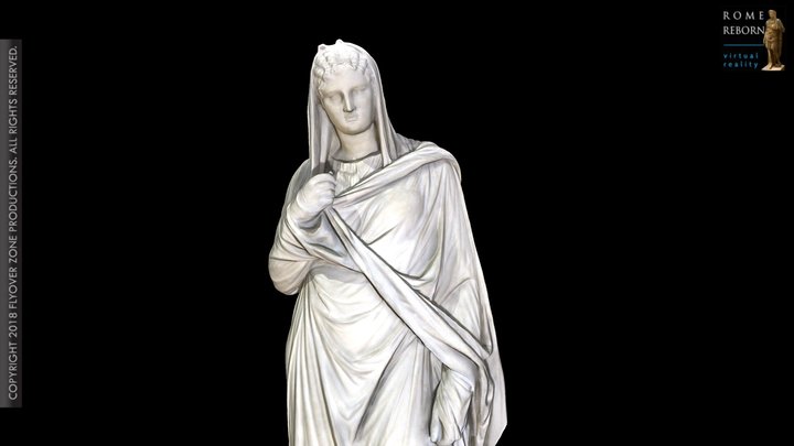 3D rendering of Herculaneum Woman, Large