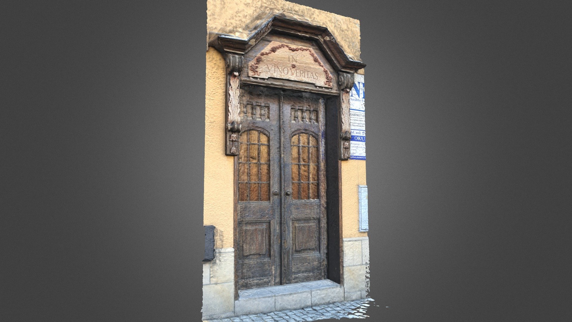 Old medieval Door photogrammetry raw