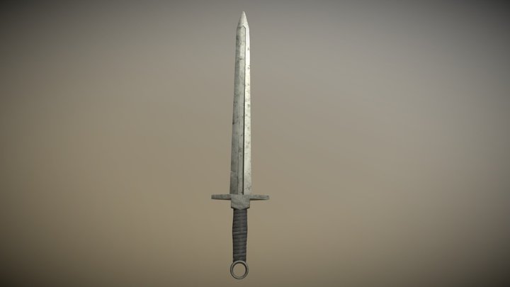Iron Ring-Pommel Shortsword – Game-Ready Asset