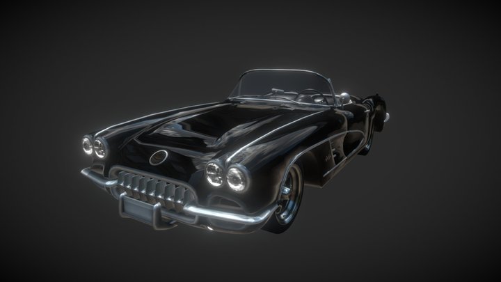 Lucifer's Corvette - 1960 Chevrolet Corvette C1 3D Model