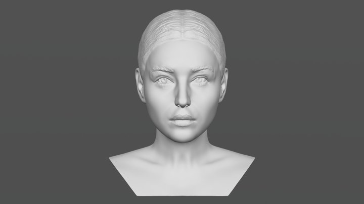 Monica Bellucci bust for 3D printing 3D Model
