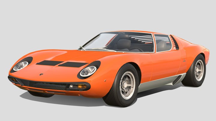1971 Lamborghini Miura P400SV – Modèle 3D gratuit STL