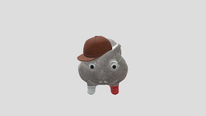 Potato Hamster 3D Model